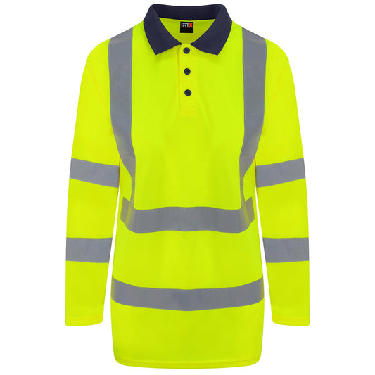 High visibility long sleeve polo