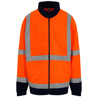 High visibility full-zip fleece
