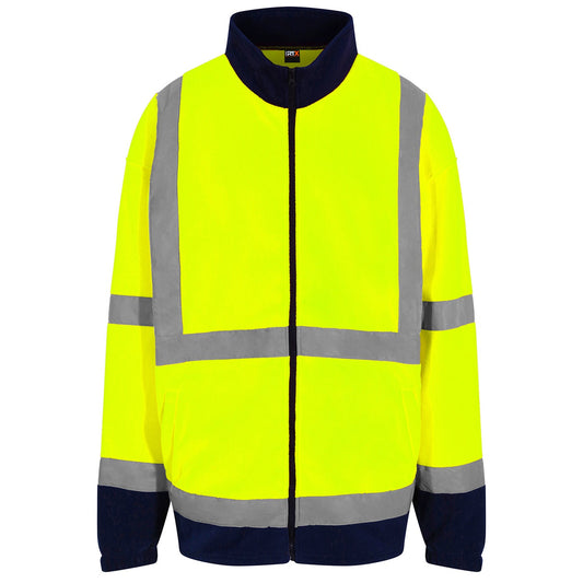 High visibility full-zip fleece
