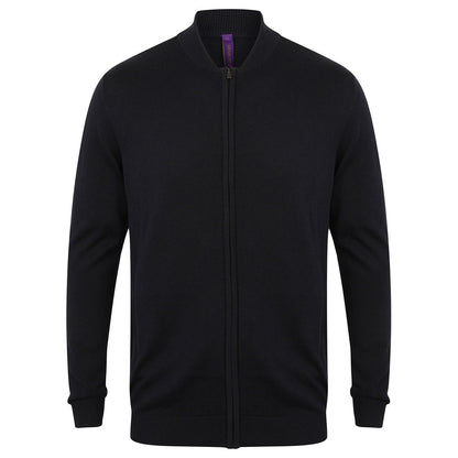 Unisex zip-through cardigan