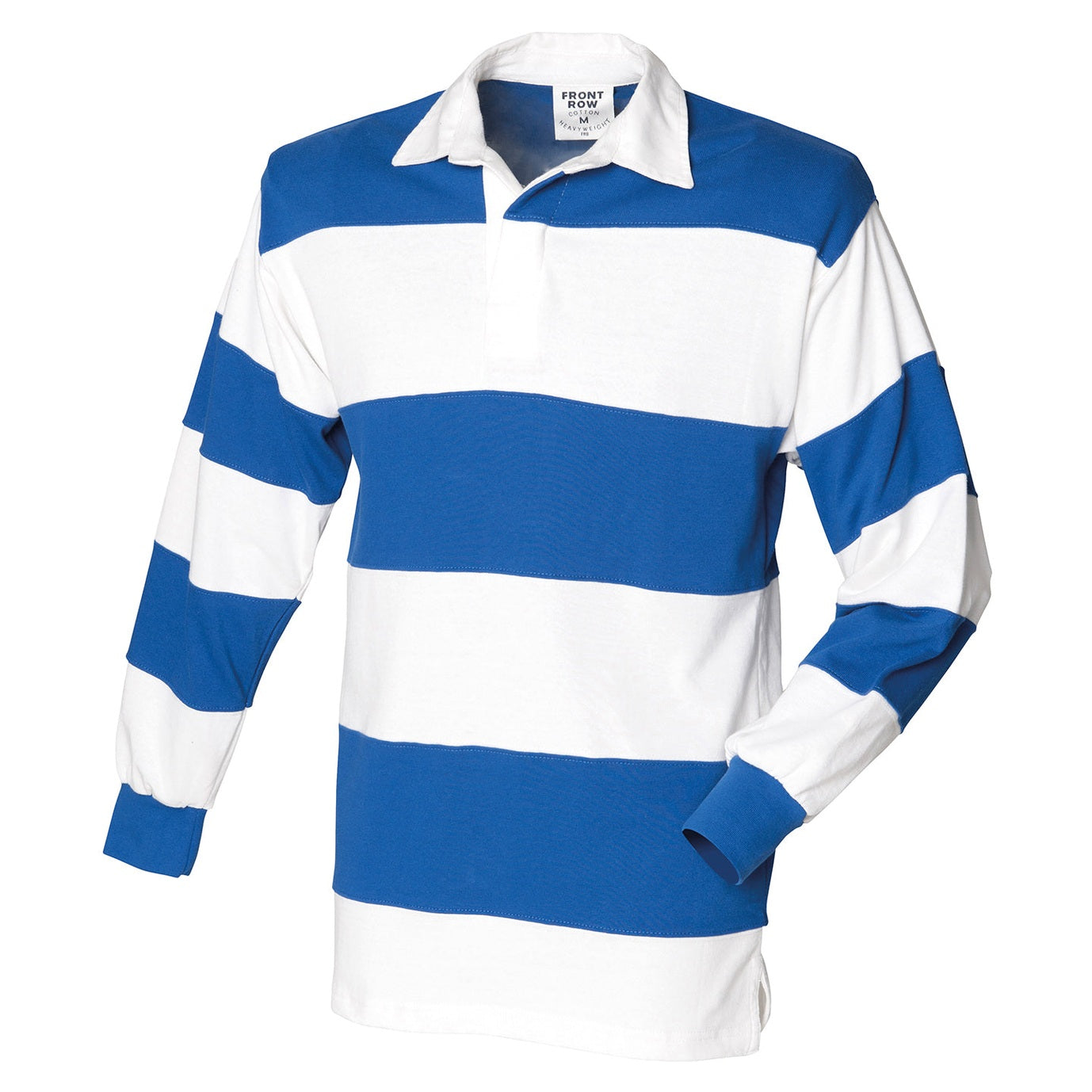 Sewn stripe long sleeve rugby shirt