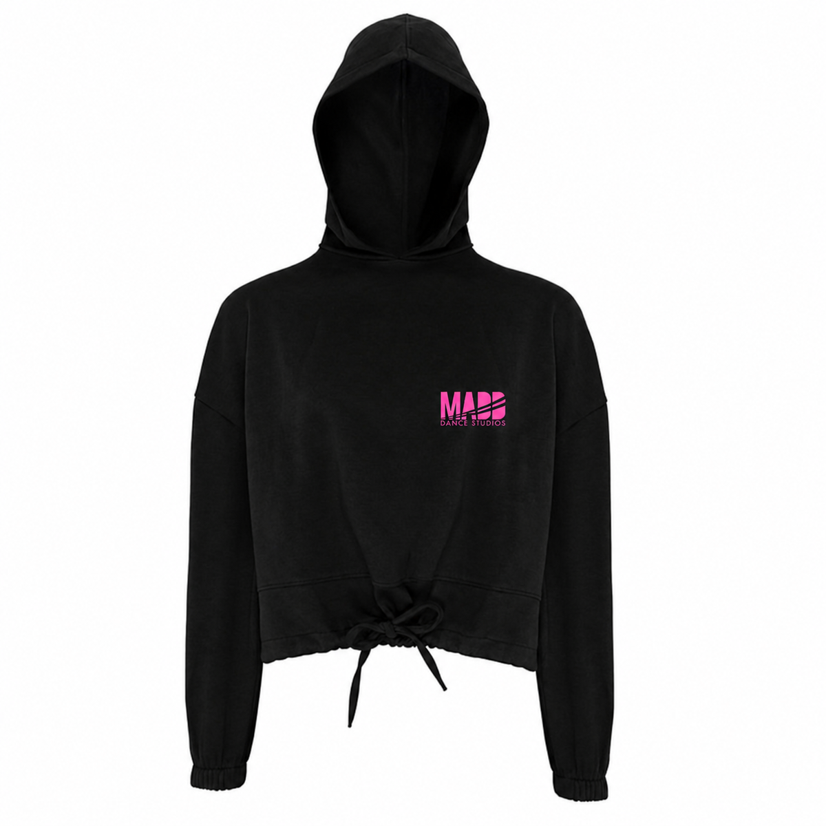 Pink MADD Cropped Hoodie