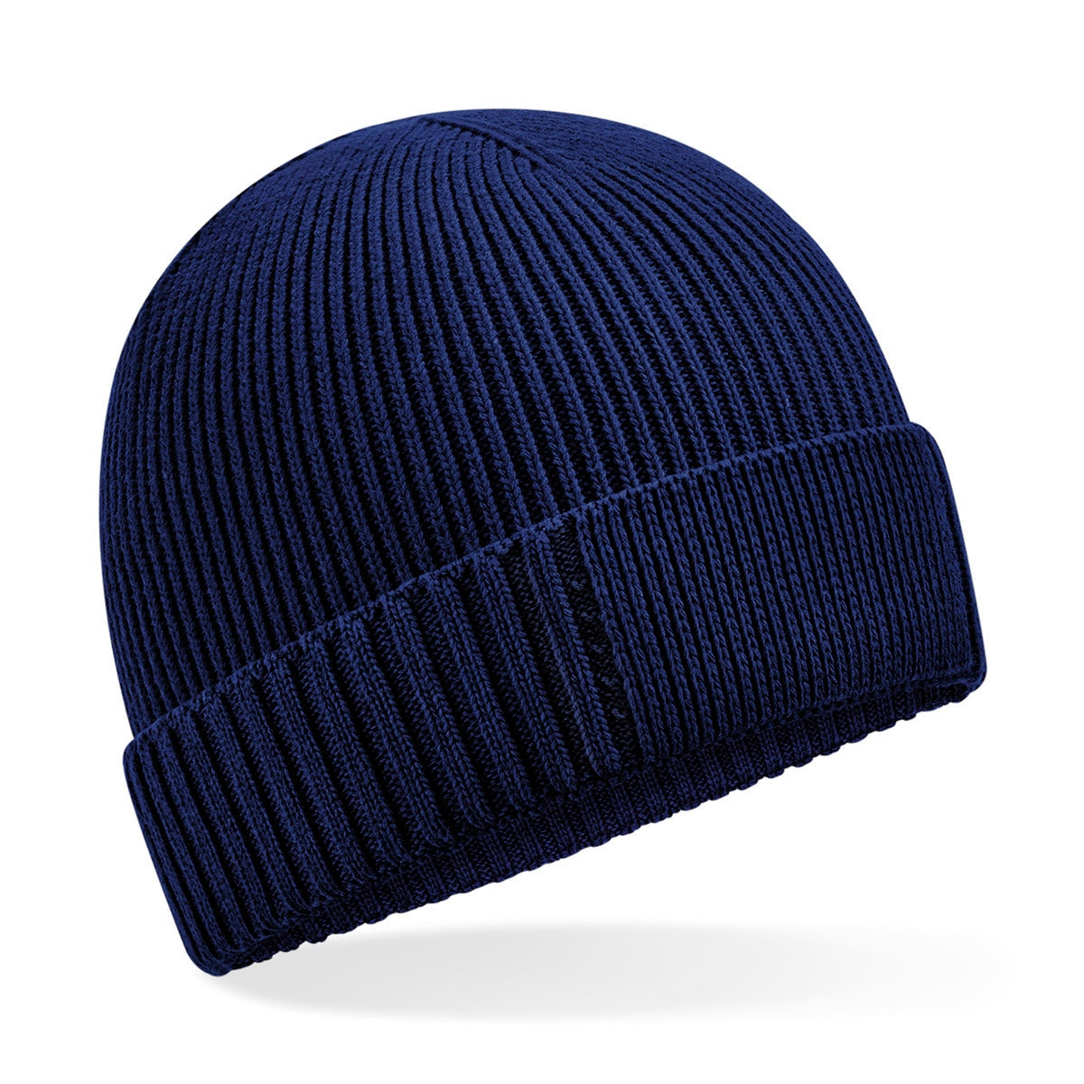 Organic cotton engineered patch beanie