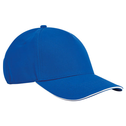 EarthAware® classic organic cotton 5-panel cap – sandwich peak