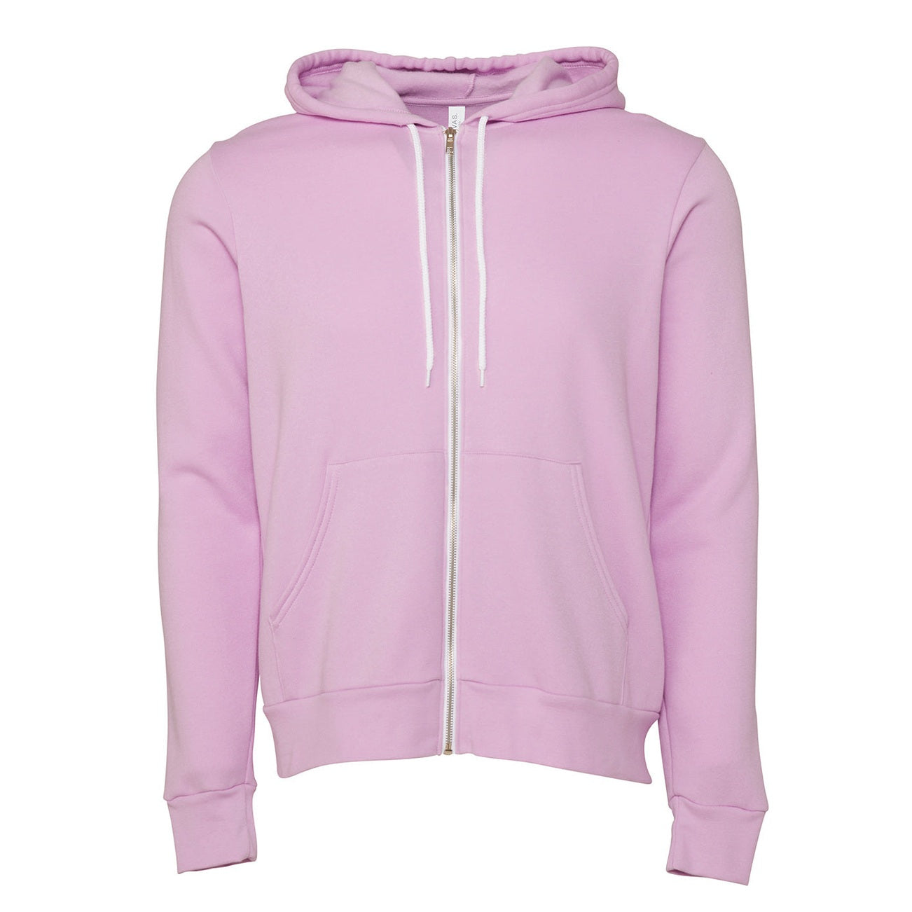 Unisex polycotton fleece full-zip hoodie