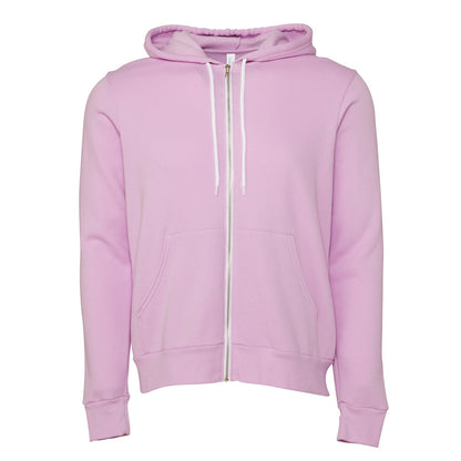 Unisex polycotton fleece full-zip hoodie