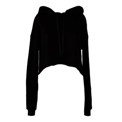 Women's cropped fleece hoodie
