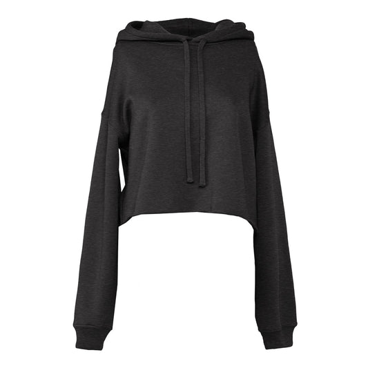 Women's cropped fleece hoodie