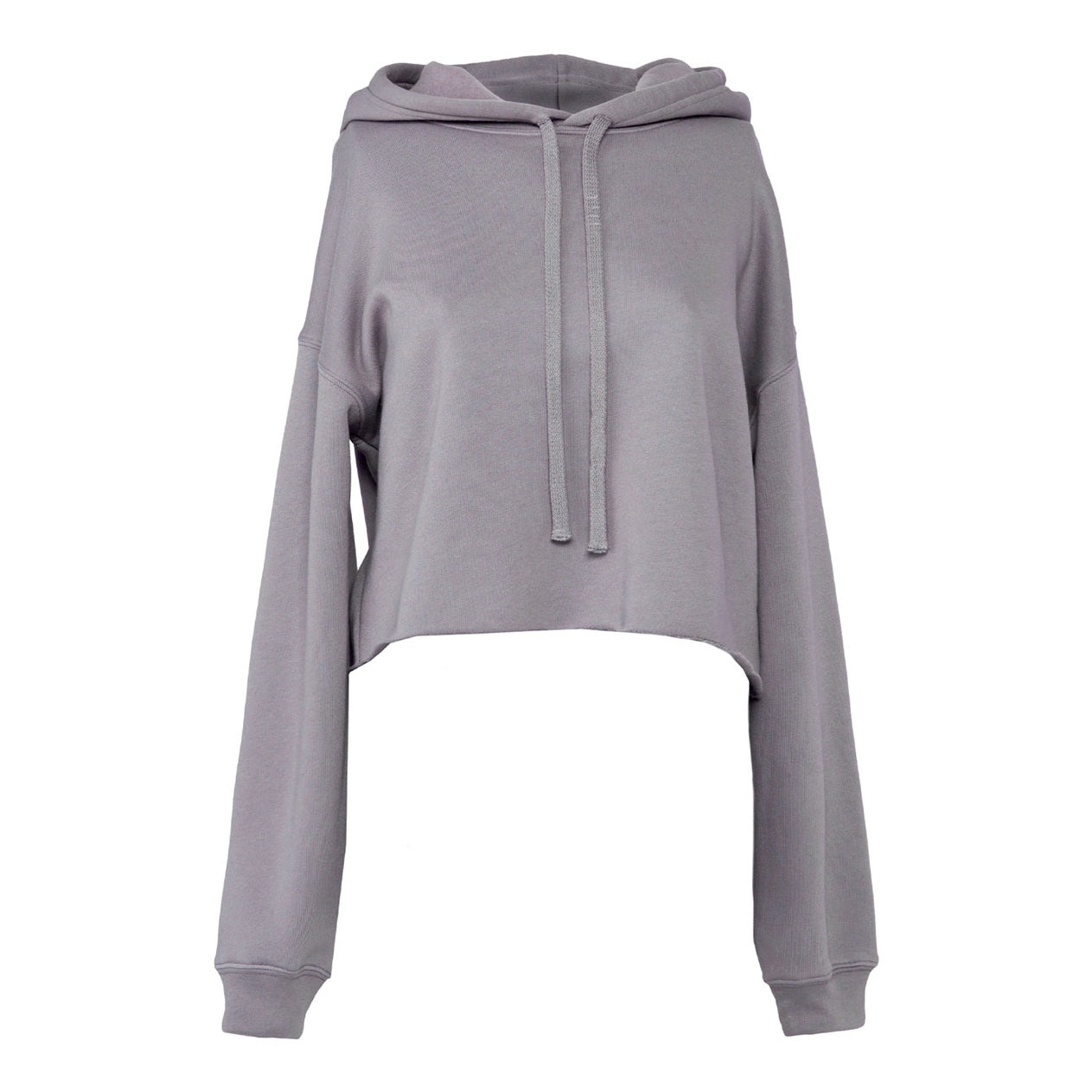 Women's cropped fleece hoodie