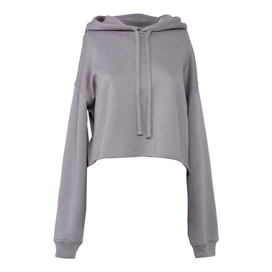 Women's cropped fleece hoodie