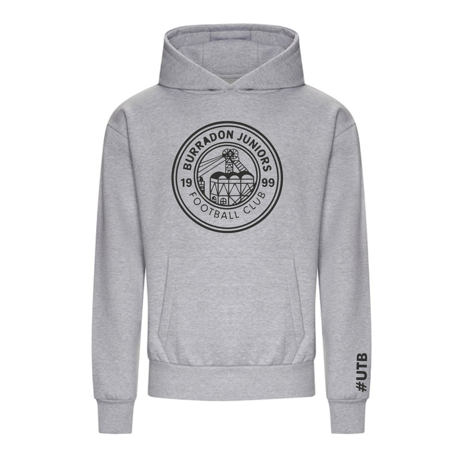 Burradon Heavy Hoody - Heather Grey