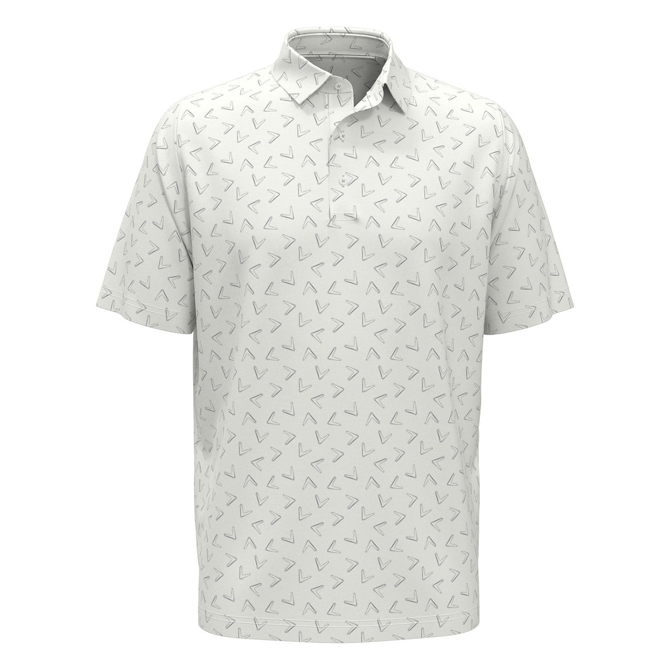 All-over large chev printed polo