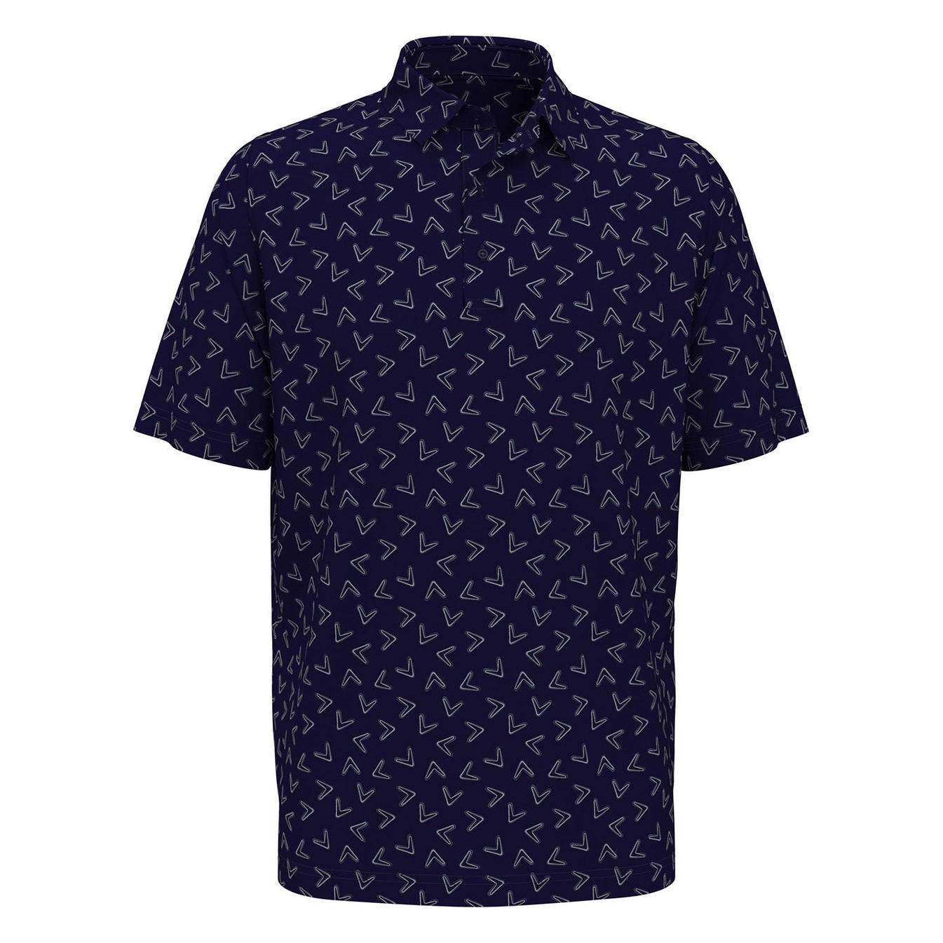 All-over large chev printed polo