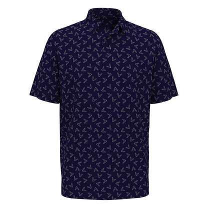All-over large chev printed polo