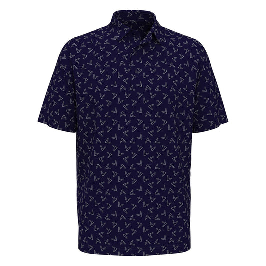 All-over large chev printed polo