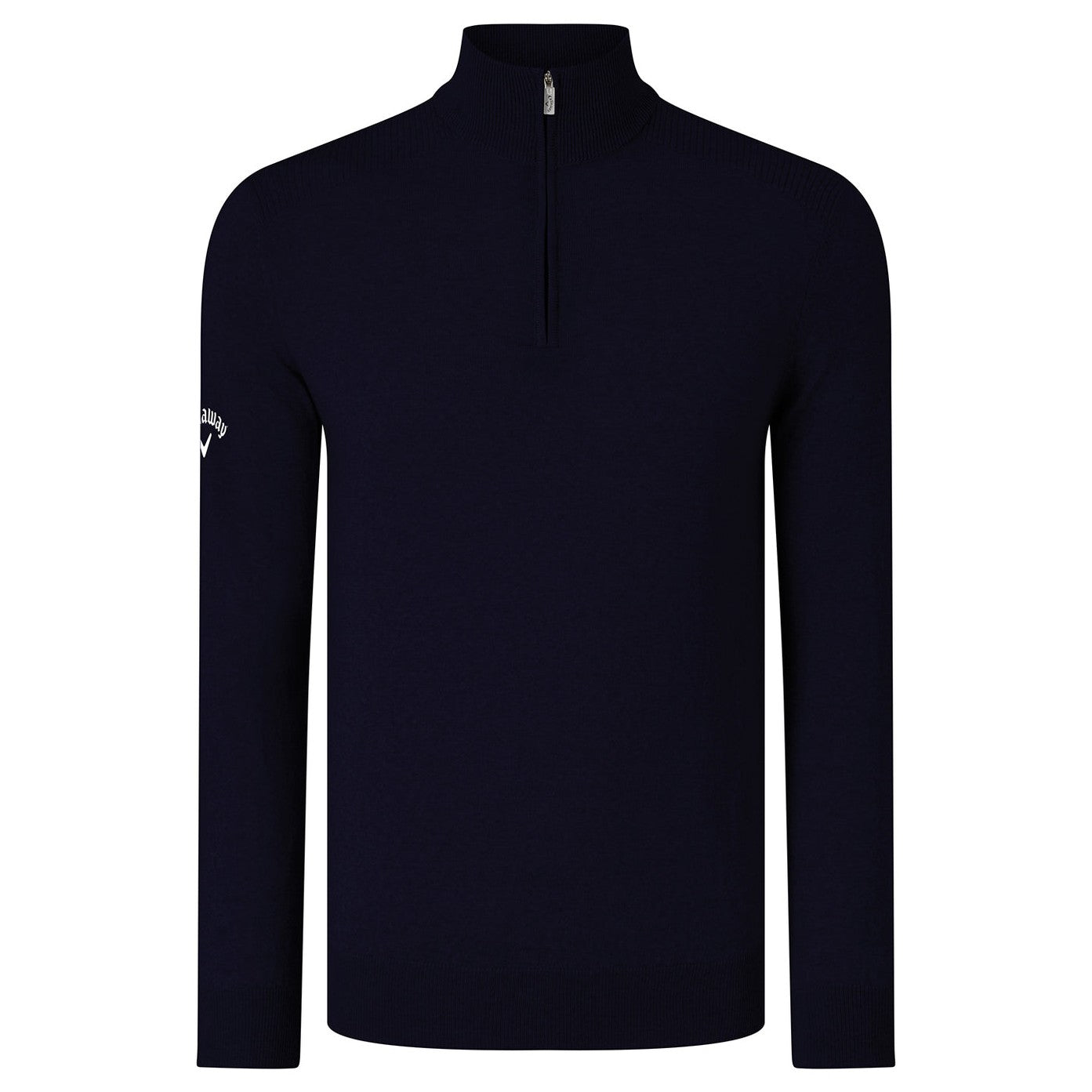 Ribbed ¼ zip Merino sweater
