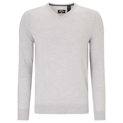 Ribbed v-neck Merino sweater