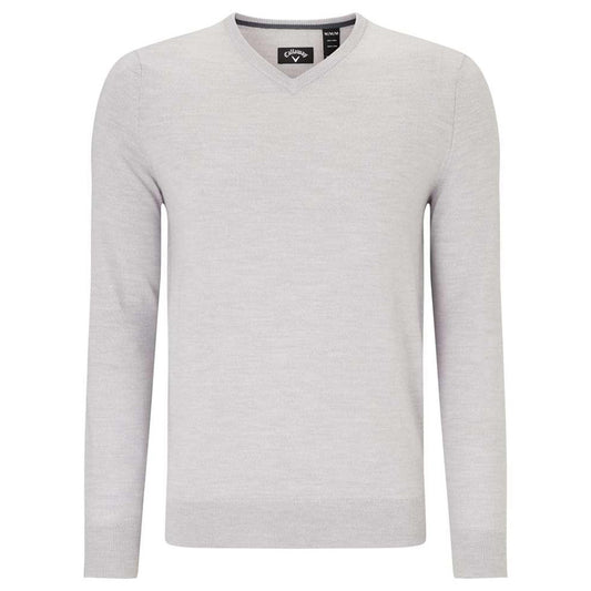 Ribbed v-neck Merino sweater