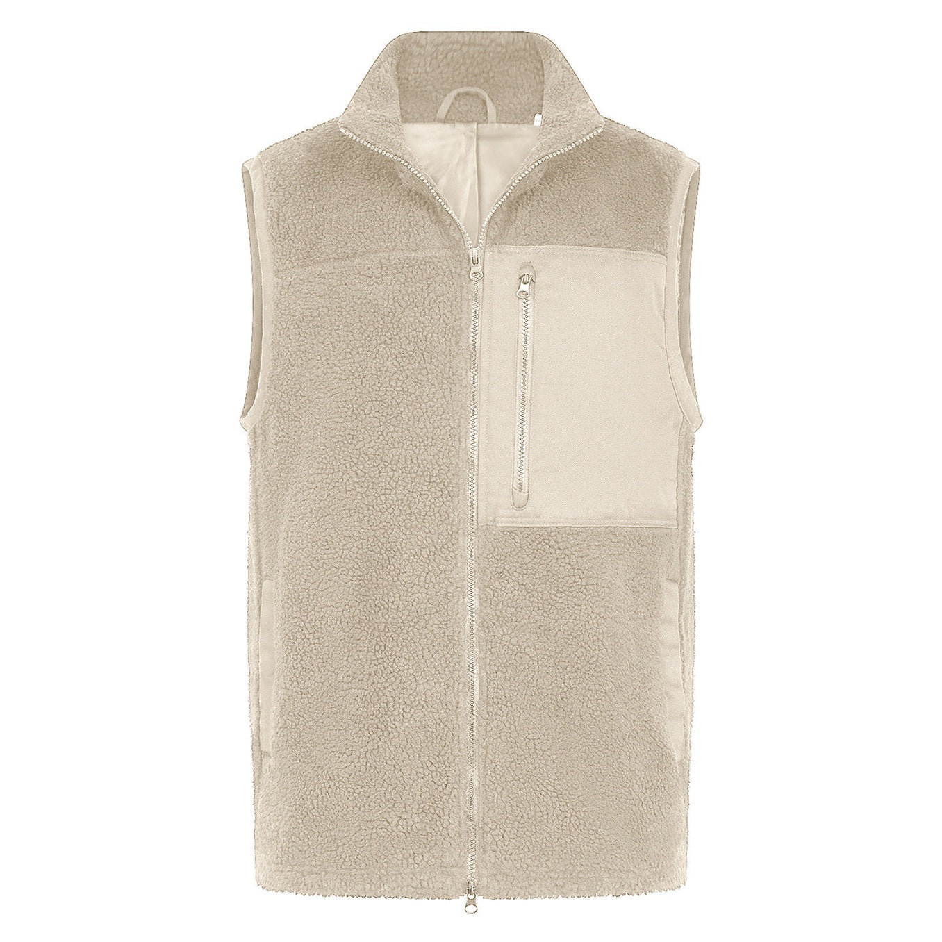 Recycled sherpa gilet