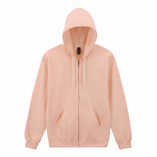 Softstyle™ midweight fleece adult full-zip hooded sweatshirt