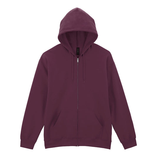 Softstyle™ midweight fleece adult full-zip hooded sweatshirt