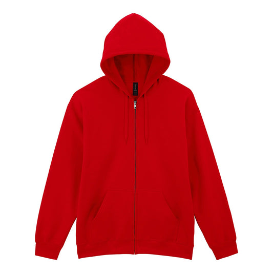 Softstyle™ midweight fleece adult full-zip hooded sweatshirt