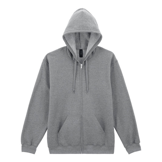 Softstyle™ midweight fleece adult full-zip hooded sweatshirt
