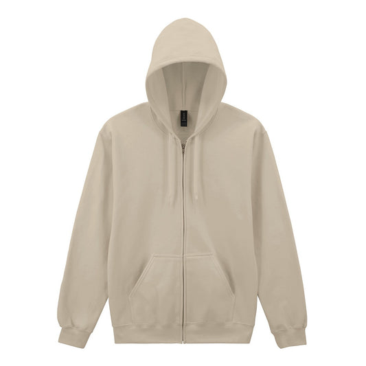 Softstyle™ midweight fleece adult full-zip hooded sweatshirt