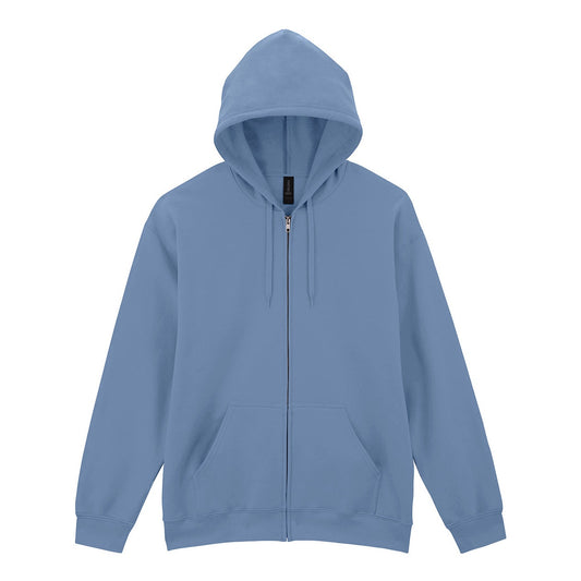 Softstyle™ midweight fleece adult full-zip hooded sweatshirt