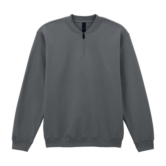 Softstyle™ midweight adult fleece 1/4-zip sweatshirt