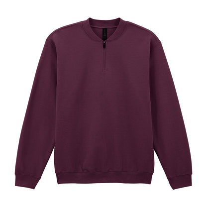 Softstyle™ midweight adult fleece 1/4-zip sweatshirt