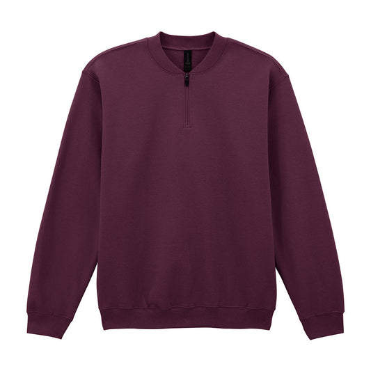 Softstyle™ midweight adult fleece 1/4-zip sweatshirt