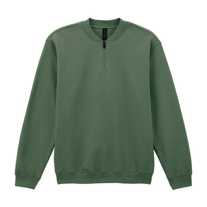 Softstyle™ midweight adult fleece 1/4-zip sweatshirt