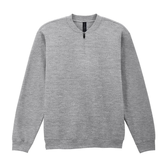 Softstyle™ midweight adult fleece 1/4-zip sweatshirt