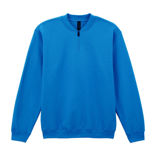 Softstyle™ midweight adult fleece 1/4-zip sweatshirt