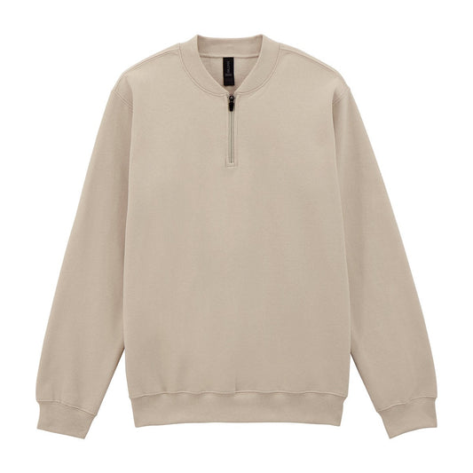 Softstyle™ midweight adult fleece 1/4-zip sweatshirt