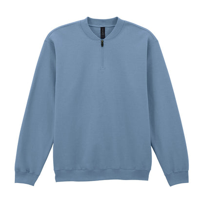 Softstyle™ midweight adult fleece 1/4-zip sweatshirt