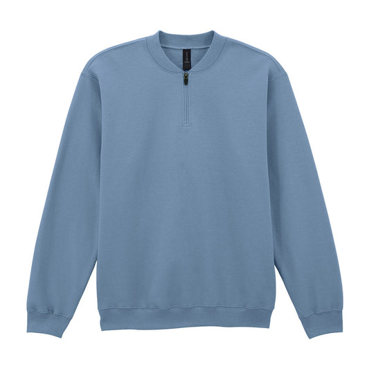 Softstyle™ midweight adult fleece 1/4-zip sweatshirt