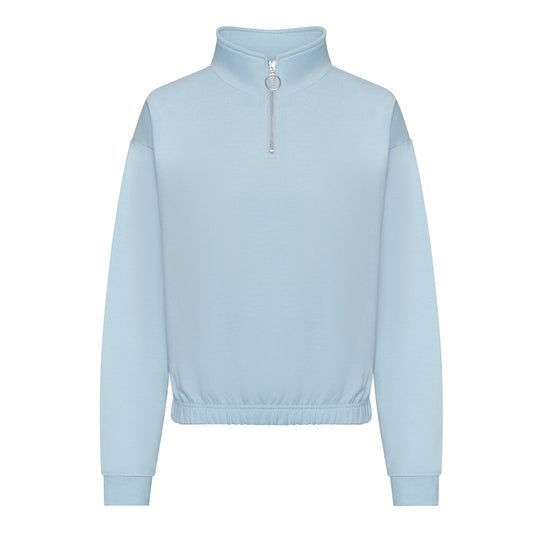 Women's cropped ¼-zip sweat
