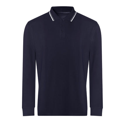 Long sleeve tipped 100 polo