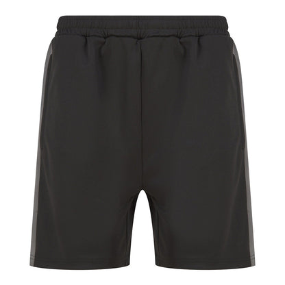 Knitted shorts with zip pockets