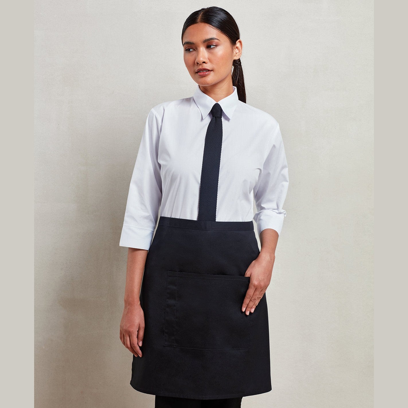 ‘Colours collection’ mid-length pocket apron