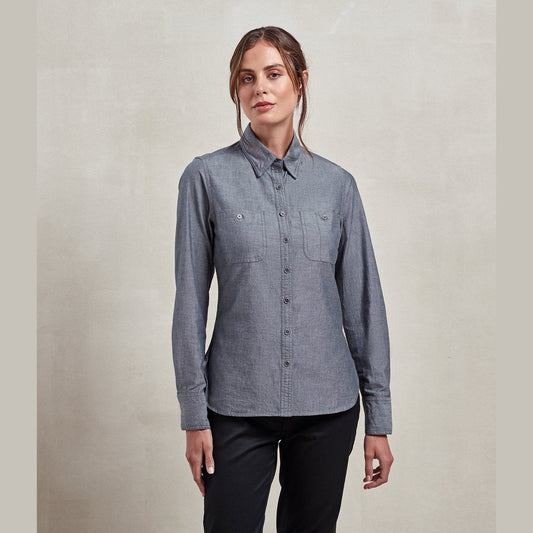 Women’s Chambray shirt, organic and Fairtrade certified