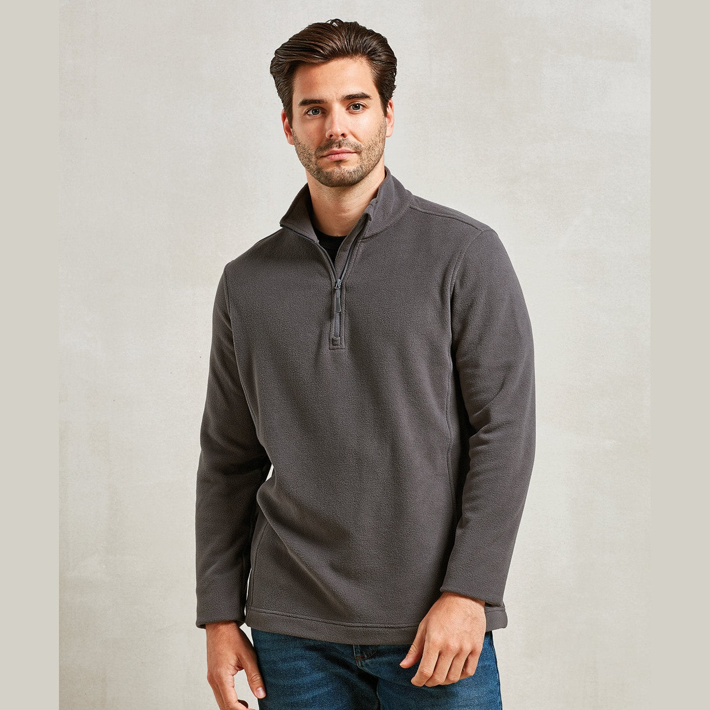 Unisex ‘Recyclight’ 1/4 zip microfleece