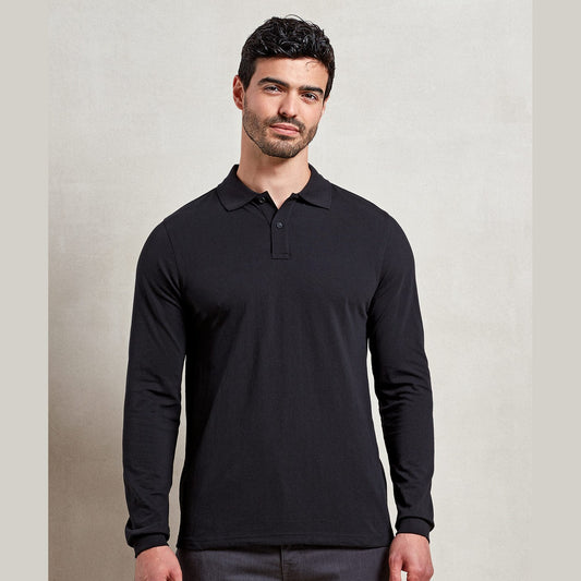 ‘Essential’ unisex long sleeve workwear polo shirt