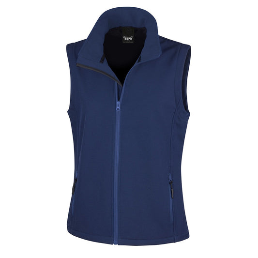 Women's printable softshell bodywarmer