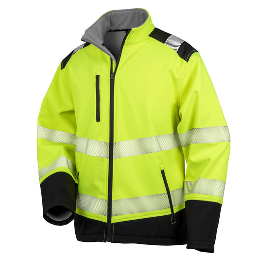 Printable ripstop safety softshell
