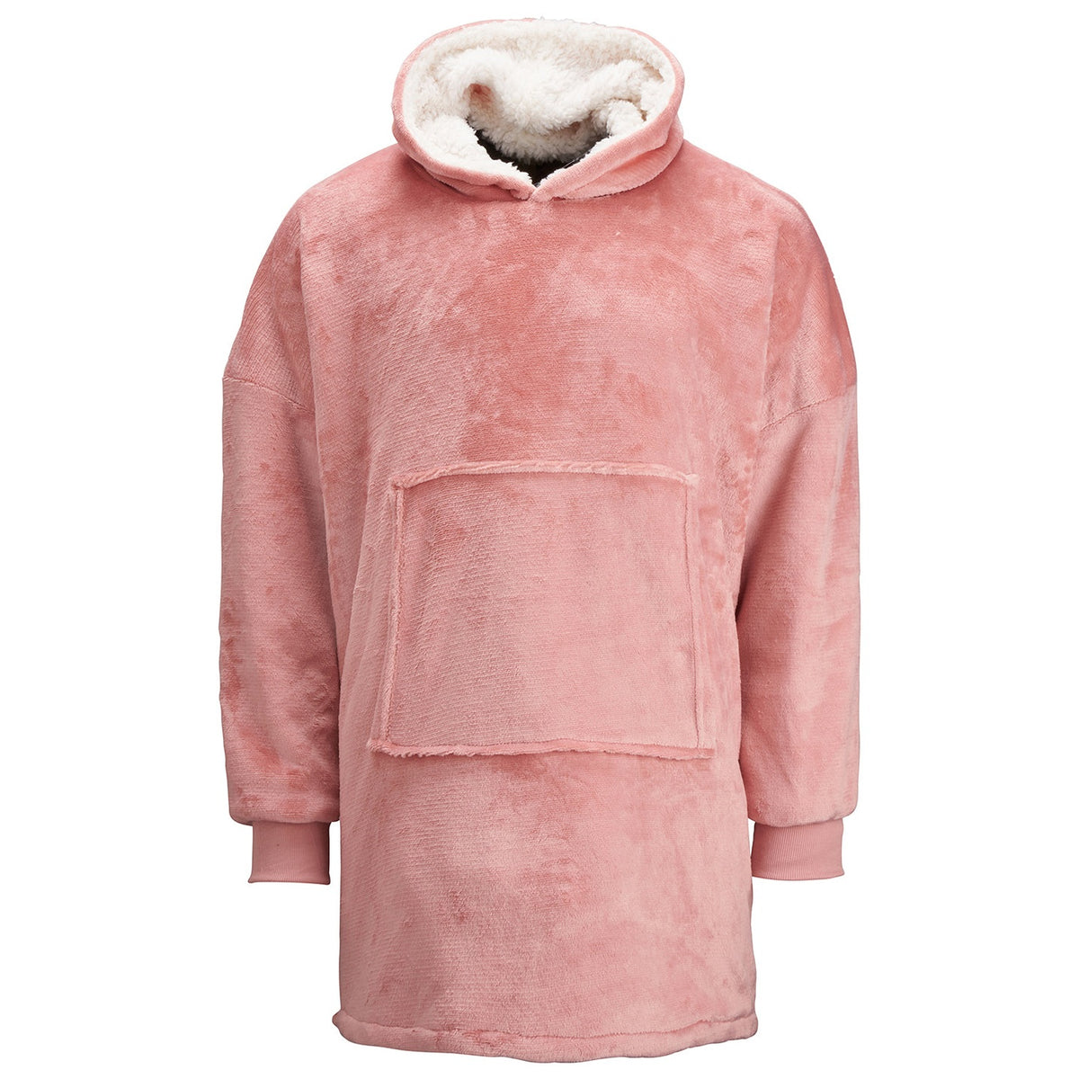 Pink - The Ribbon oversized cosy reversible sherpa hoodie – Custom Planet