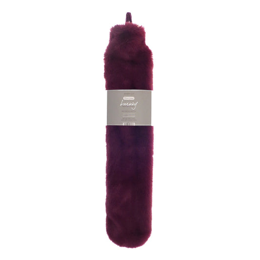 Super luxury faux fur long hot water bottle and cover