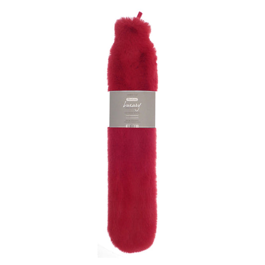 Super luxury faux fur long hot water bottle and cover